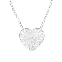 Strieborný náhrdelník srdce-271797-01