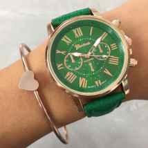 Zelené dámske hodinky