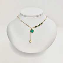 Dámsky oceľový náhrdelník s príveskom-277284-01