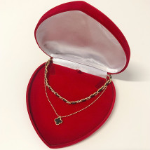 Oceľový náhrdelník s príveskami-265687-02
