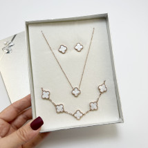 Dámska oceľová súprava s krabičkou Olivia-307290-07