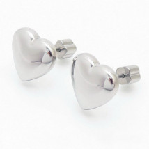 Dámske náušnice oceľové srdce-299213-05