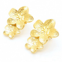 Dámske náušnice oceľové kvet-299228-010