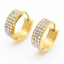 Kruhové náušnice pozlátené-324095-05