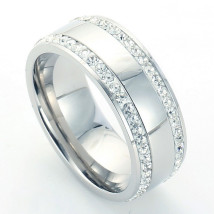 Dámsky oceľový prsteň-316219-07