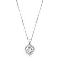 Strieborný náhrdelník srdce-292856-02