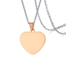 Oceľový náhrdelník so srdce-203793-01