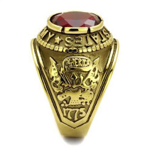 Pánsky pozlátený oceľový prsteň-315033-01