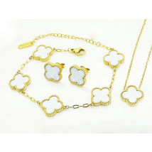 Pozlátená ceľová súprava trojkombinácia Olivia-307151-05