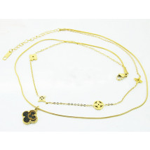 Oceľový náhrdelník s príveskami-265690-012