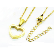 Oceľový náhrdelník Srdce-256095-013