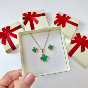 Dámska oceľová súprava s krabičkou Olivia