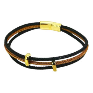 Šedý kovový náramok