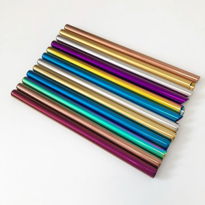 Kovová slamka rovná na smoothie