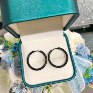 Dámske kruhové oceľové náušnice BF