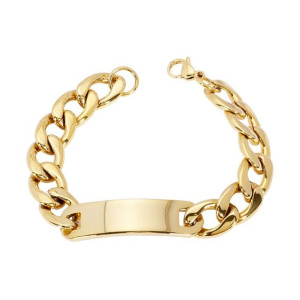 Pánsky pozlátený náramok