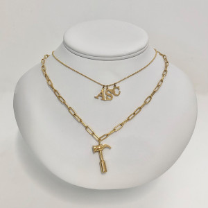 Oceľový náhrdelník s príveskom