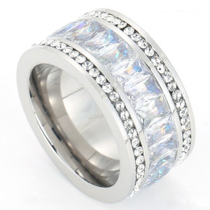 Dámsky oceľový prsteň