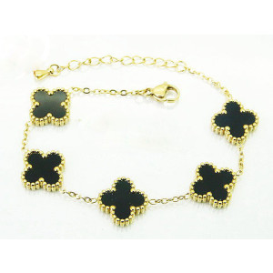 Dámsky oceľový náramok pozlátený Bianka