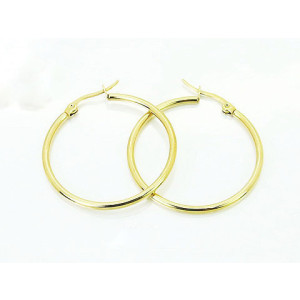 Oceľové náušnice kruhy