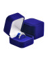 Zamatová darčeková krabička modrá