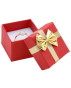 Červená papierová darčeková  krabička s mašľou