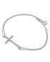 Strieborný náramok s krížikom