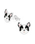 Detské strieborné náušnice psík