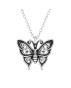Strieborný náhrdelník motýľ
