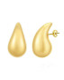 Oceľové pozlátené náušnice kvapka 